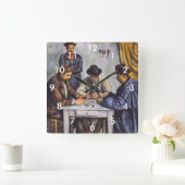 ポールセザンヌ – カードプレーヤー スクエア壁時計 (ホーム)