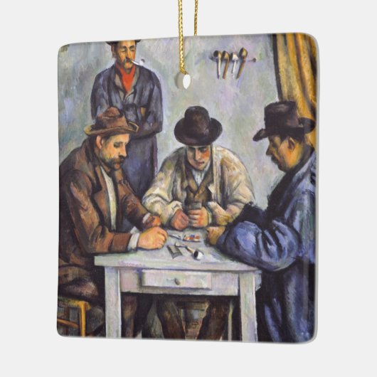 ポールセザンヌ – カードプレーヤー セラミックオーナメント (左)