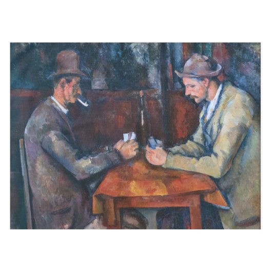 ポールセザンヌ – カードプレーヤー テーブルクロス (正面(横))