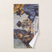 ポールセザンヌ – カードプレーヤー バスタオルセット (ハンドタオル)