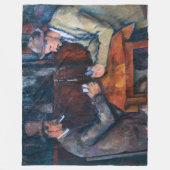 ポールセザンヌ – カードプレーヤー フリースブランケット (正面)