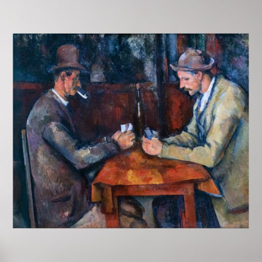 ポールセザンヌ – カードプレーヤー ポスター (正面)