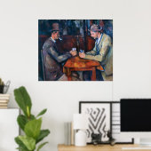 ポールセザンヌ – カードプレーヤー ポスター (ホームオフィス)