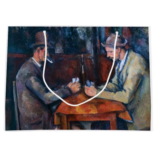 ポールセザンヌ – カードプレーヤー ラージペーパーバッグ (正面)