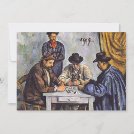 ポールセザンヌ – カードプレーヤー 招待状 (正面)