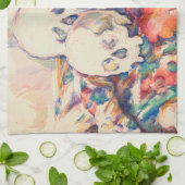 ポールセザンヌ – ザ3スカル水彩 キッチンタオル (折り畳み)