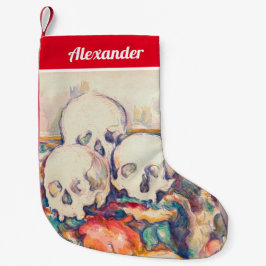 ポールセザンヌ – ザ3スカル水彩 スモールクリスマスストッキング