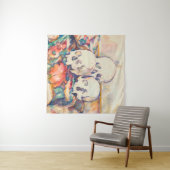 ポールセザンヌ – ザ3スカル水彩 タペストリー (インサイチュ(横))