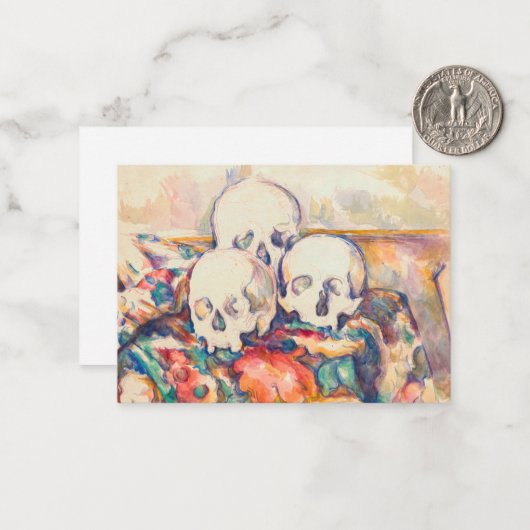 ポールセザンヌ – ザ3スカル水彩 ノートカード (正面/裏面インサイチュ)