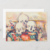 ポールセザンヌ – ザ3スカル水彩 招待状 (正面/裏面)