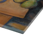 ポールセザンヌ – スティルライフとスカル カッティングボード (角)