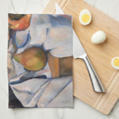 ポールセザンヌ – スティルライフとスカル キッチンタオル (四つ折り)