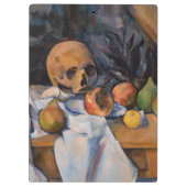 ポールセザンヌ – スティルライフとスカル クリップボード (裏面)