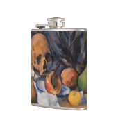 ポールセザンヌ – スティルライフとスカル フラスク (左)