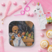 ポールセザンヌ – スティルライフとスカル ペーパープレート (パーティー)