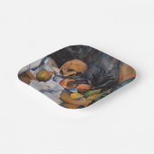 ポールセザンヌ – スティルライフとスカル ペーパープレート (傾斜あり)