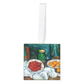 ポールセザンヌ – スティルライフス最高傑作選択 キューブオーナメント (正面)