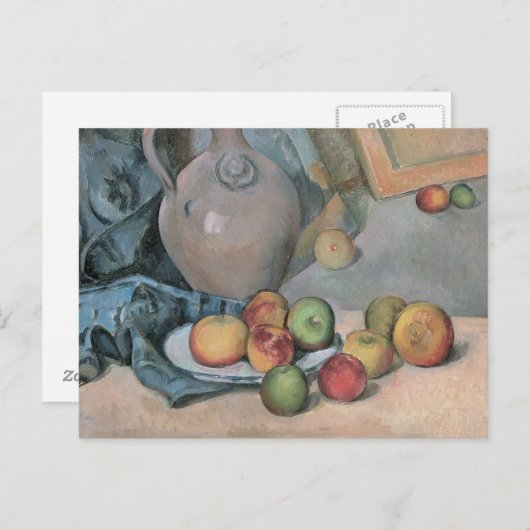 ポールセザンヌ – ストーンウェア投手 ポストカード (正面/裏面)