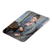 ポールセザンヌ-セザンヌ夫人がテーブルに寄り掛かる マグネット (左側)