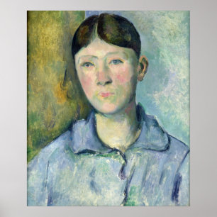 ポールセザンヌ セザンヌ夫人のポートレート1885-90 ポスター