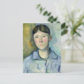 ポールセザンヌ |セザンヌ夫人のポートレート1885-90 ポストカード (スタンド正面)