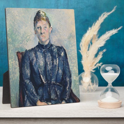 ポールセザンヌ |セザンヌ夫人のポートレート, c.1890 フォトプラーク (側面)