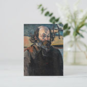 ポールセザンヌ – セルフポートレート ポストカード (スタンド正面)