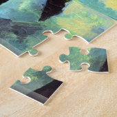 ポールセザンヌ-チューリップが付いている静物画のつぼ ジグソーパズル (側面)