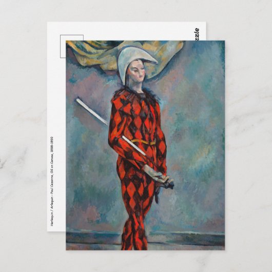 ポールセザンヌ – ハーレクイン ポストカード (正面/裏面)