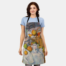 ポールセザンヌ – バスケットを持つ静物詩 エプロン
