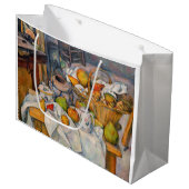 ポールセザンヌ – バスケットを持つ静物詩 ラージペーパーバッグ (正面アングル)