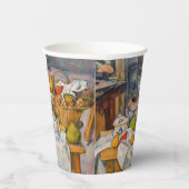 ポールセザンヌ – バスケットを持つ静物詩 紙コップ (右)