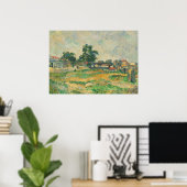 ポールセザンヌ |パリ近郊の風景c.1876 (油) ポスター (ホームオフィス)