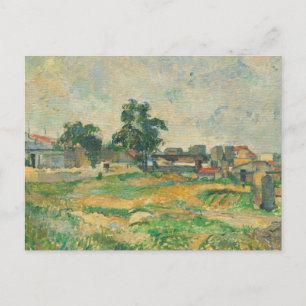 ポールセザンヌ パリ近郊の風景c.1876 (油) ポストカード