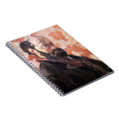 ポールセザンヌ – ピンクの背景を持つセルフポートレート ノートブック (右側)