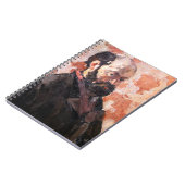 ポールセザンヌ – ピンクの背景を持つセルフポートレート ノートブック (左側)