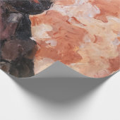 ポールセザンヌ – ピンクの背景を持つセルフポートレート ラッピングペーパー (角)