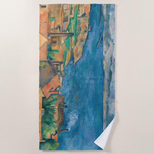 ポールセザンヌ – マルセイユ湾,エスタケから見る ビーチタオル (正面)