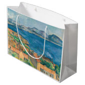 ポールセザンヌ – マルセイユ湾，エスタケから見る ラージペーパーバッグ (裏面アングル)