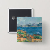 ポールセザンヌ – マルセイユ湾,エスタケから見る 缶バッジ (正面&裏面)