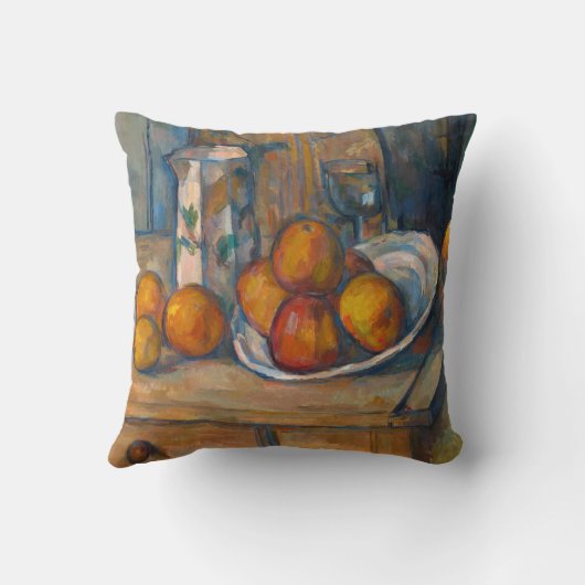 ポールセザンヌ – ミルクジュグとフルーツを使った静物詩 クッション (裏面)