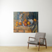 ポールセザンヌ – ミルクジュグとフルーツを使った静物詩 タペストリー (インサイチュ(横))