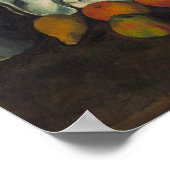 ポールセザンヌ – ミルク缶とリンゴ ポスター (角)