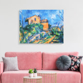 ポールセザンヌ「メゾンマリアとシャトーの景色」 キャンバスプリント (インサイチュ (リビング))