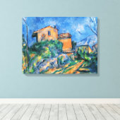 ポールセザンヌ「メゾンマリアとシャトーの景色」 キャンバスプリント (インサイチュ (ウッドフロア))