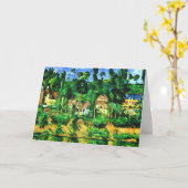 ポールセザンヌ – メダンのシャトー カード (黄色い花)