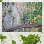 ポールセザンヌ – モンサントビクトワールとラージパイン キッチンタオル (折り畳み)