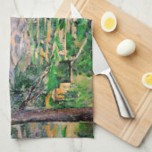 ポールセザンヌ – モンサントビクトワールとラージパイン キッチンタオル (四つ折り)