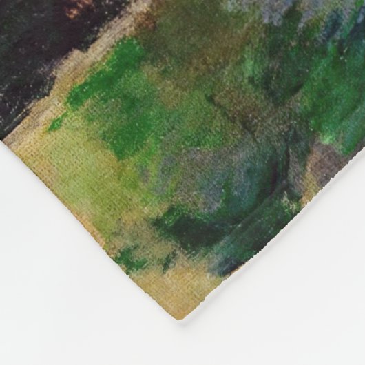 ポールセザンヌ – モンサントビクトワールとラージパイン フリースブランケット (角)