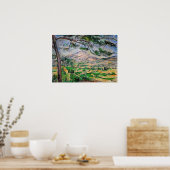 ポールセザンヌ – モンサントビクトワールとラージパイン ポスター (キッチン)